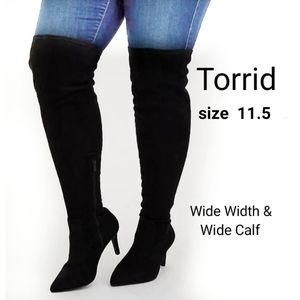 Torrid Over Knee boots  11.5 Wide Width WIDE CALF